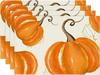 Fall Thanksgiving Table Mats Set of 4 Fall Pumpkin Maple Leaves Buffalo Plaid Placemats Seasonal Holiday Thanksgiving Placemats