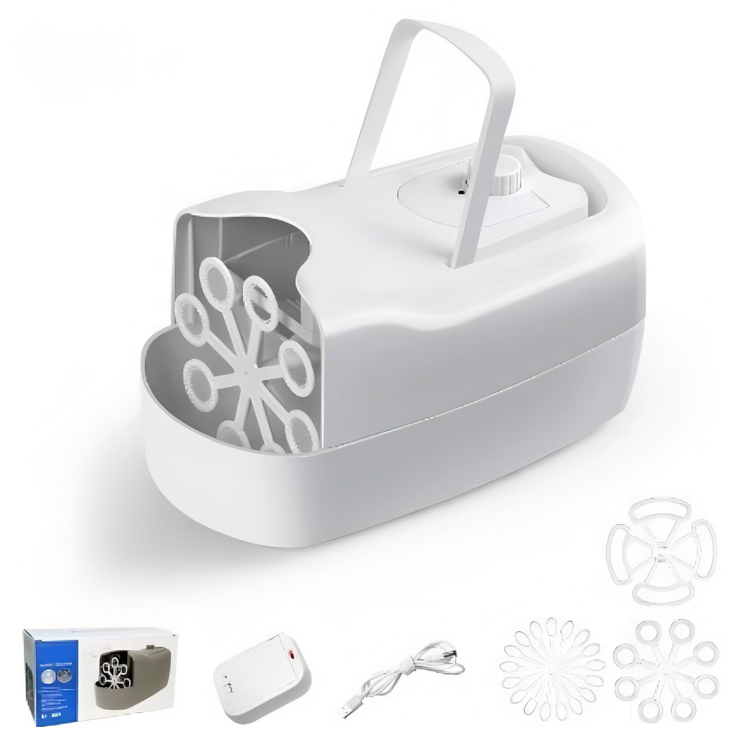 

bubulu Automatic Bubble Electric Bubble Battery or External Perfect for Bubble Outdoor and More Gun, Gun, Compatible, Play, Weddings, Parties,