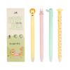 4PCS/Box 0.5mm Blue Ink Gel Pen Animal Shaped Neutral Pen Cartoon Erasable Pen  Students