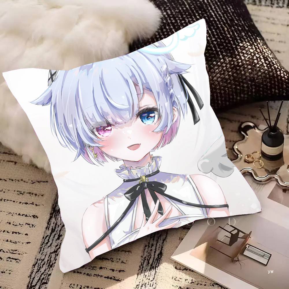 Amemiya Nazuna Anime V-VShojo Pillow Case Fashion Square Pillowcase Bedroom Sofa Room Ins Decoration Leisure