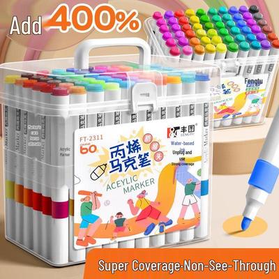 Acrylmarker für Kinder & Schüler – Deckende, schichtbare Farben für Kunst, Zeichnen und Graffiti