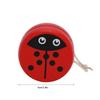 Cute Cartoon Pattern Wooden Yoyo Ball Toy Early Education Teaching Toy Cartoon Ball Toy for Kid Child