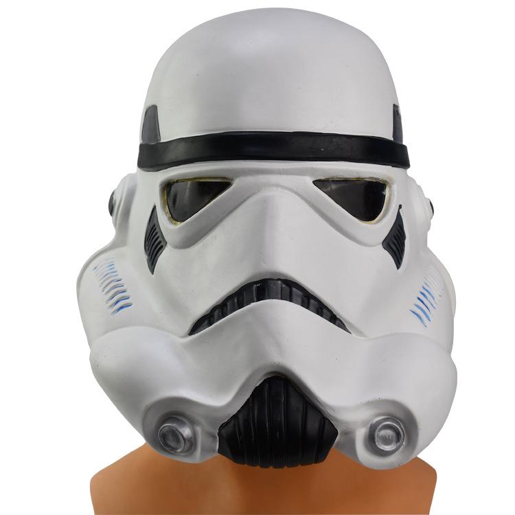 Star Wars Stormtrooper Latex Helmet Mask - Halloween Costume белый