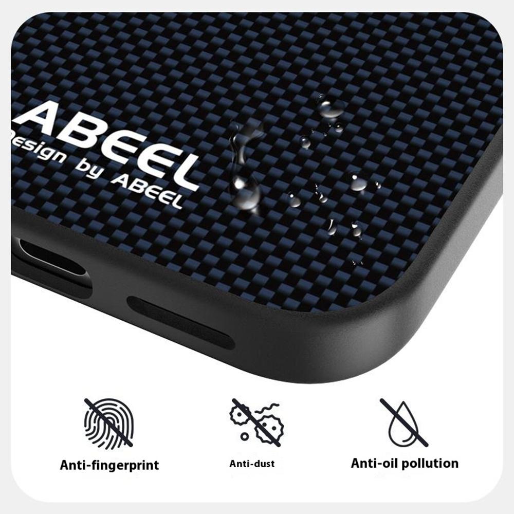 ABEEL For iPhone Air Case Compatible with MagSafe Printed PC TPU Aluminum Alloy Leather Phone Cover