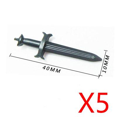 MOC Building Block Medieval Solider Knight Figures Toy Weapons Accessories Sword Axe Bow Sword Ten Spear Crossbow Mini Bricks