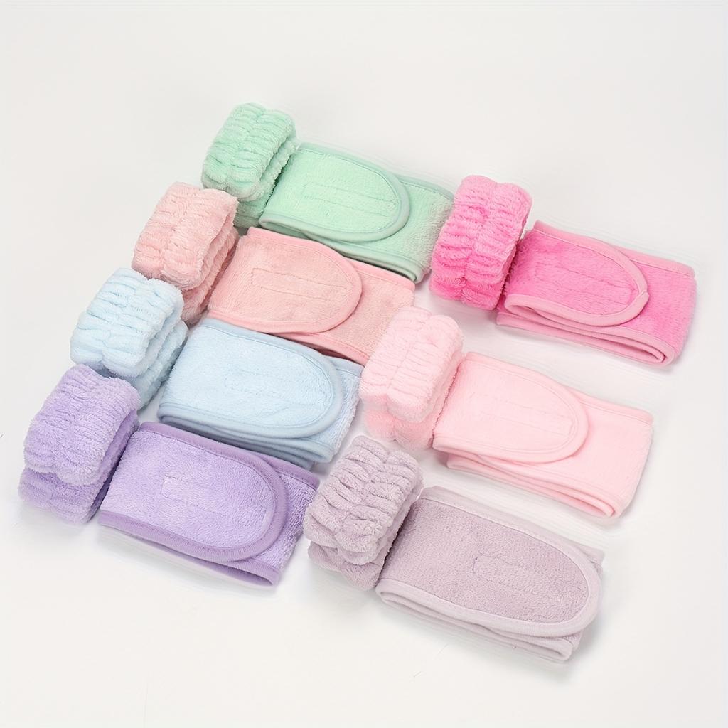 Mommy & Me Snap Headband Kit (3 Pcs), 1 Headband + 2 Wristbands, Ideal for Skincare & Makeup Application