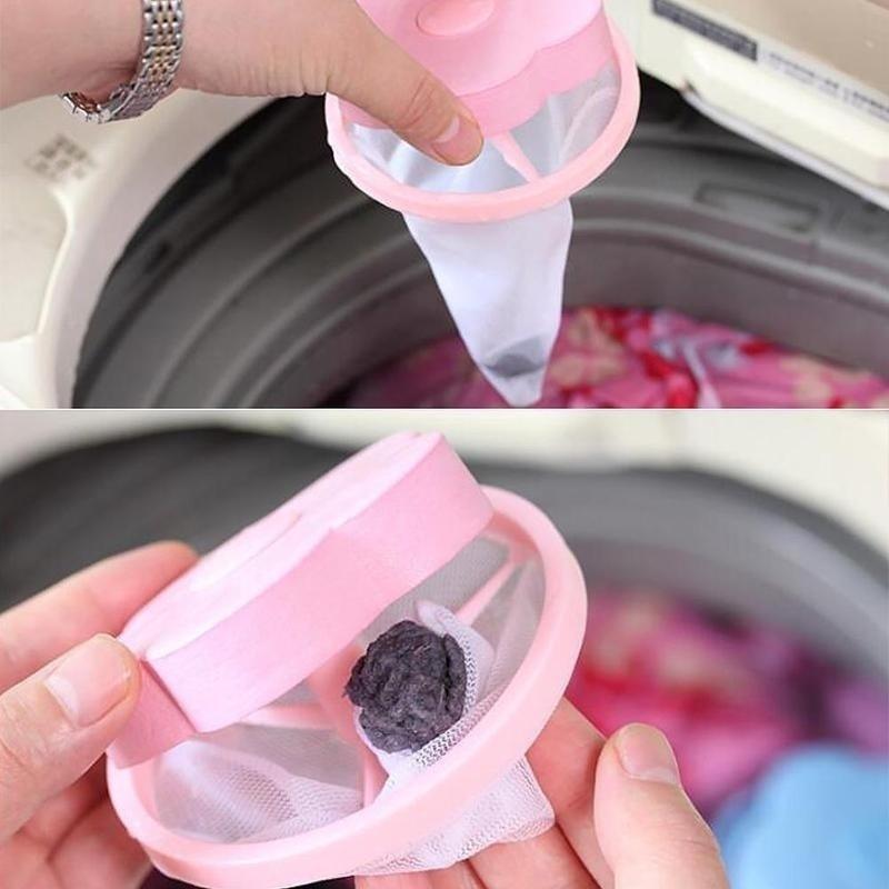 Filter Bag Mesh Filtering Hair Removal Device Wool Floating Washer Cleaning Need Laundry Balls & Discs
