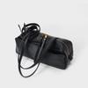 A Simple Cowhide Boston Bowling Bag for Women