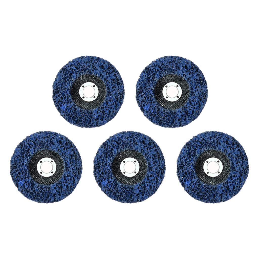 5pcs 4 Inch Stripping Disc Rust Remover Wheel for Angle Grinders Clean Remove Paint Grinding Polishing for Wood Metal Fiberglass