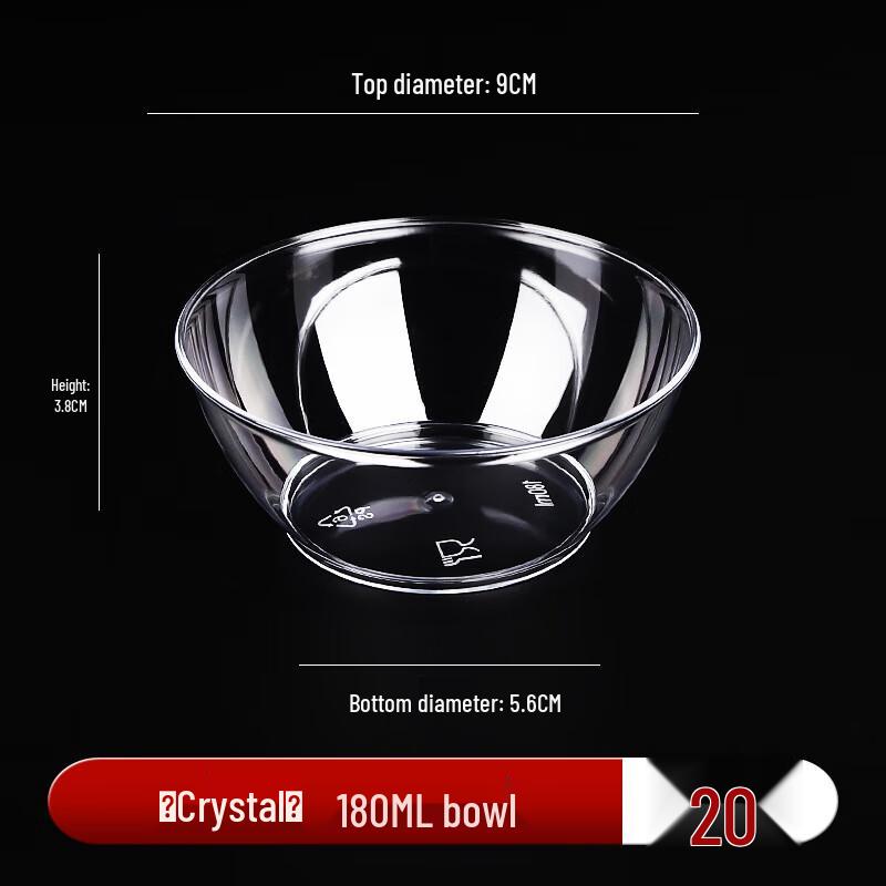 

ZISIZ Disposable Crystal Tableware Set