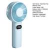 Small Handheld Fan 100 Speed Adjustable LCD Display USB Rechargeable Summer Cooling Fan Portable Travel Mini Personal Fan