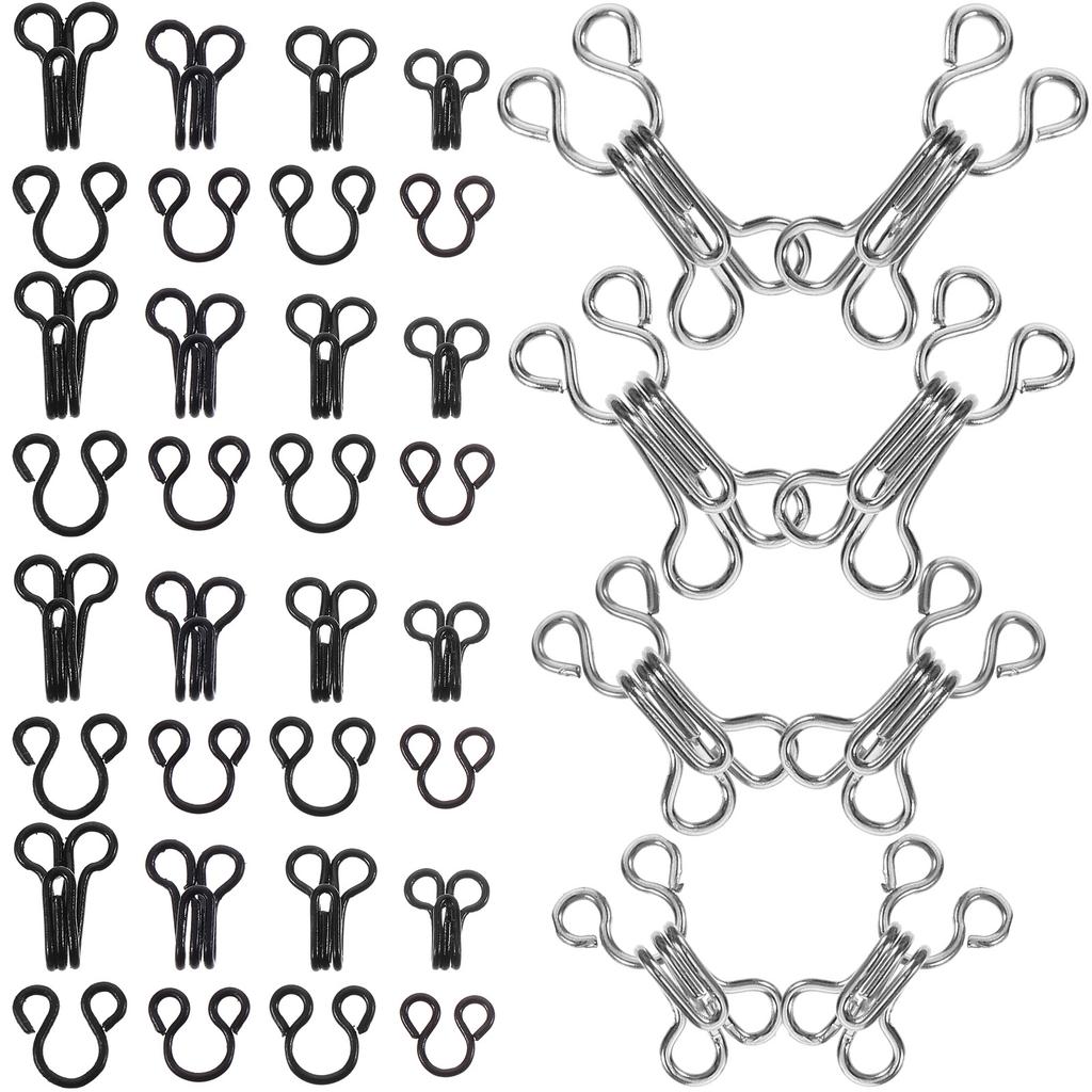 50 Pcs Bra Closure Clips Metal Fasteners For Clothing Underwear Repair Sewing Hooks Crafts Tools