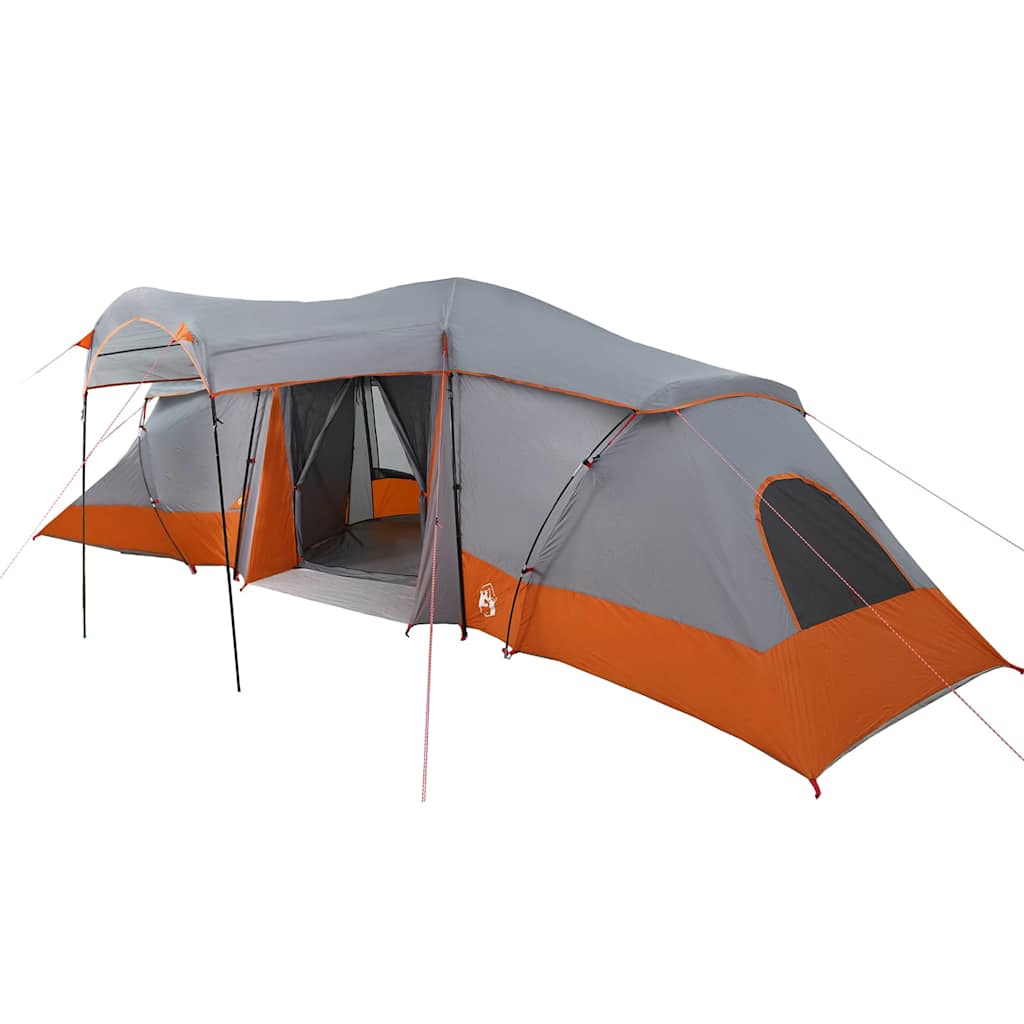 Family Tent with Grey and Orange Roof 721 x 335 x 212 cm