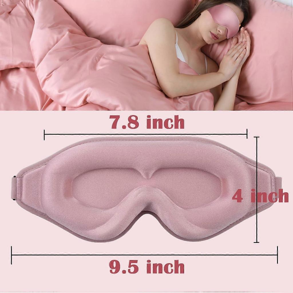 Sleep Mask for Women Eyelash Extension, Eye Mask for Lash Extensions No Pressure 3D Contoured Lash Extension Sleep Mask, Block Out Light Sleep Protec