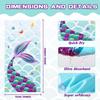 Magic Mermaid Beach Towel for Girls, Colorful Ocean Princess Art Quick-Dry Sand-Free Microfiber Bath Towel for Pool and Travel