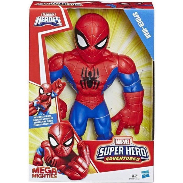Figurine Marvel Spiderman Mega Mighties 25cm - Articulée - Jouet pour Enfant
