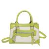 Niche Trend Fashion Small Square Bag 2025 New Summer Contrasting Colors Simple and Versatile Single Shoulder Oblique Span Portable
