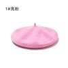 Hat Female Winter Imitation Wool Beret British Autumn and Winter Versatile Knitted Painter Hat Pumpkin Hat