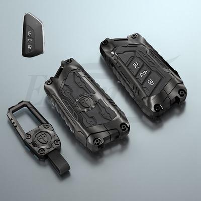 Car Zinc Alloy Smart Key Case Holder Cover Chain For Vw Volkswagen Golf 8 Mk8 For Skoda Octavia A8 Remote Fob Control Key Shell