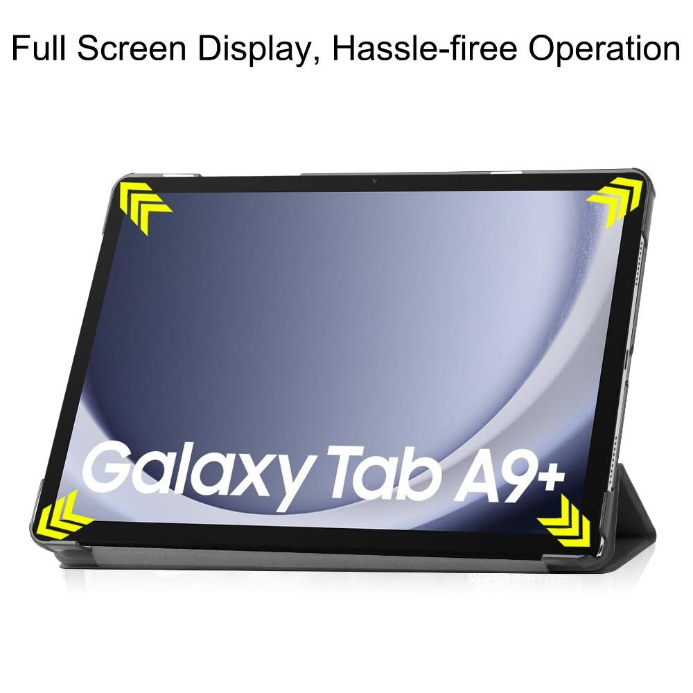 For Samsung Tab A9 Plus 11 Inch 2023 Case A9+X210 PU Leather Stand Cover with Auto Sleep Wake Function