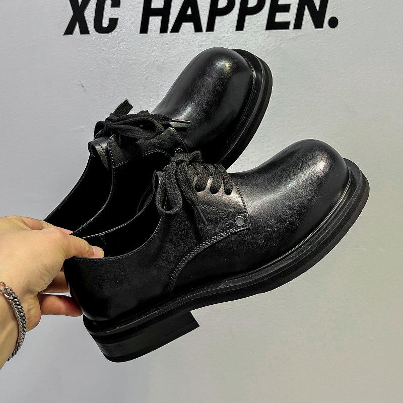 Vintage derby boty pánské boty nízké Martin přílivové boty pracovní boty britský styl muffin platforma ležérní boty 44332-A