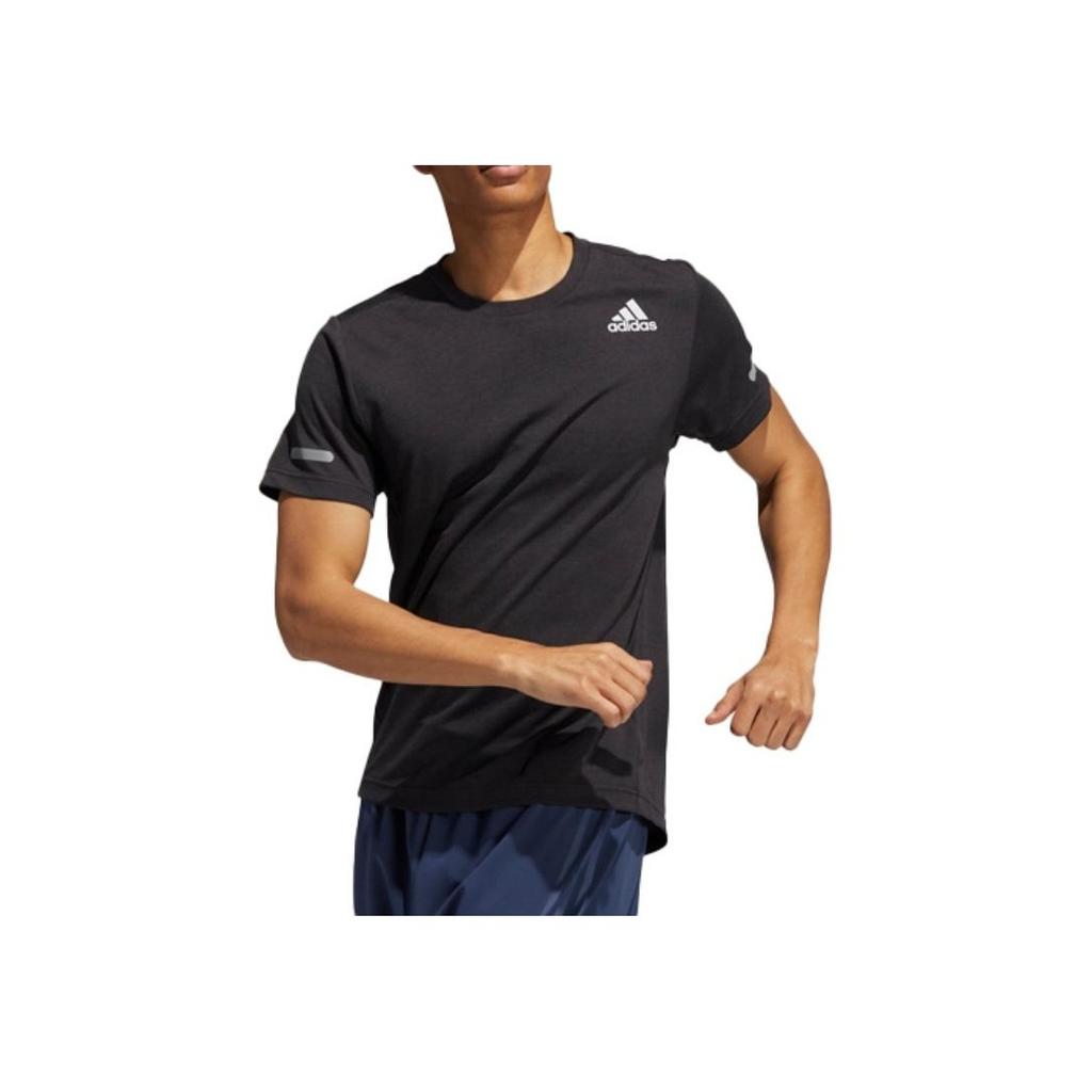 Adidas Reflective Stripe Print Training T-Shirt Men Tops Light-Grey HB8522