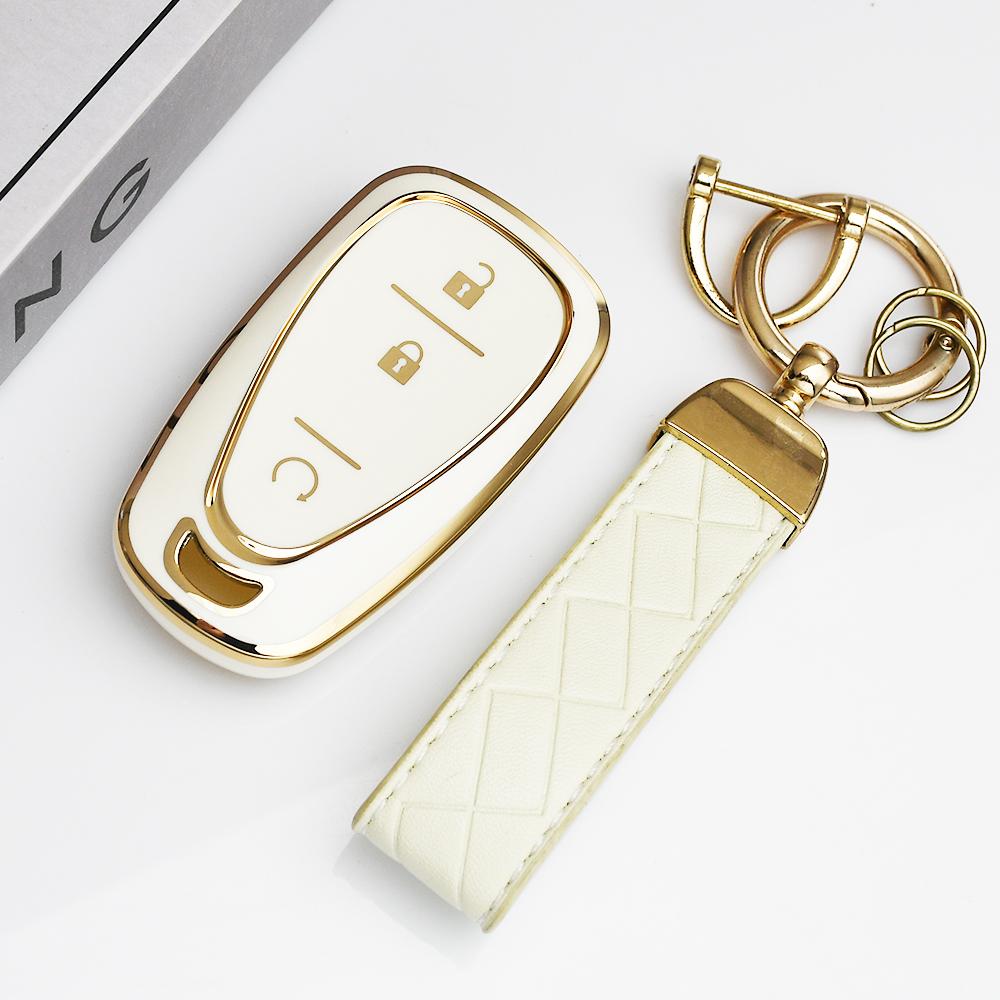 Tpu 3 Buttons Car Key Case Cover Smart Key Shell For Chevrolet Chevy Malibu Camaro Cruze Traverse Spark Equinox Sonic Volt Bolt