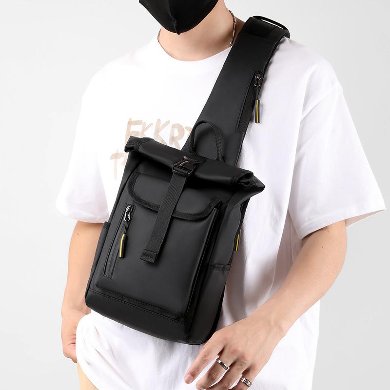 Chest Bag Men's Crossbody Bag Backpack Multi-function Storage Bag Shoulder Bag Simple Chest Bag Carry Bag