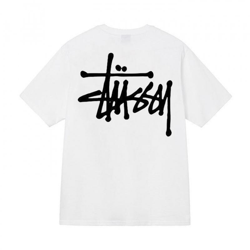 Grenzüberschreitende europäische und amerikanische Trendmarken, eine Vielzahl bedruckter Herren- und Damen-Kurzarm-T-Shirts, 220 Gramm lockere Streetwear-T-Shirts