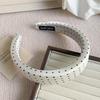 Black White Color Polka Dot Headband Non-Slip Temperament Hair Band Fashion Wide Headband  Casual