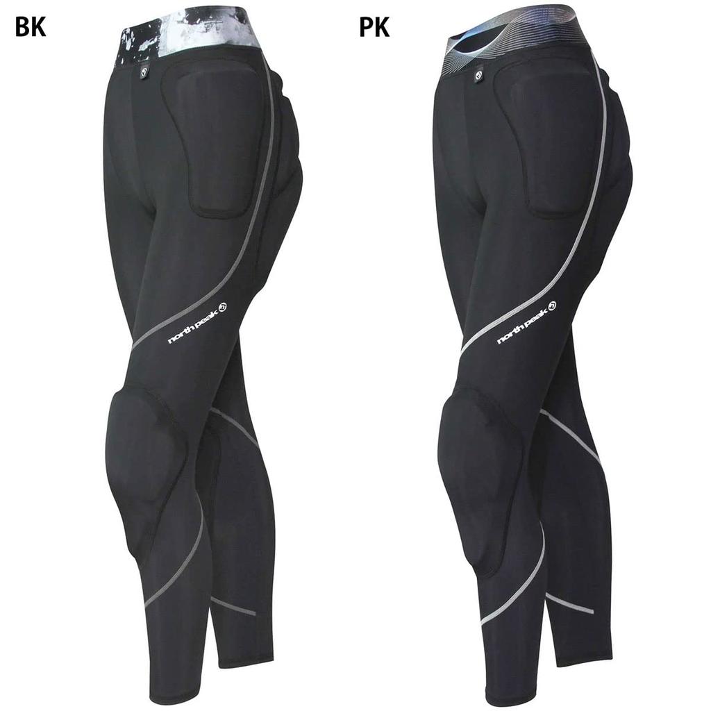 North Peak Hip Protector Long Type Snowboard Ski Ladies Pad Thickness 1 Layer BK WM [Maximum 12mm/Lightweight Type] NP-1247 (Women's M)