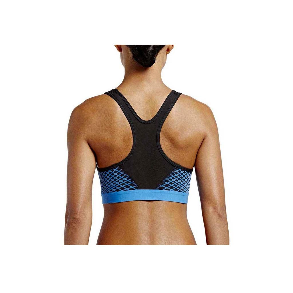 Nike Logo Print Breathable Sports Bra Women Underwear Blue 805308-015