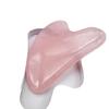 Rose Quartz Heart-Shaped Jade Gua Sha Board for Face and Back.