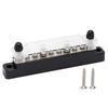 Battery Distribution Block 150A RV Terminal Cable Screws Copper Plates Easy Installation Excellent Conductivity