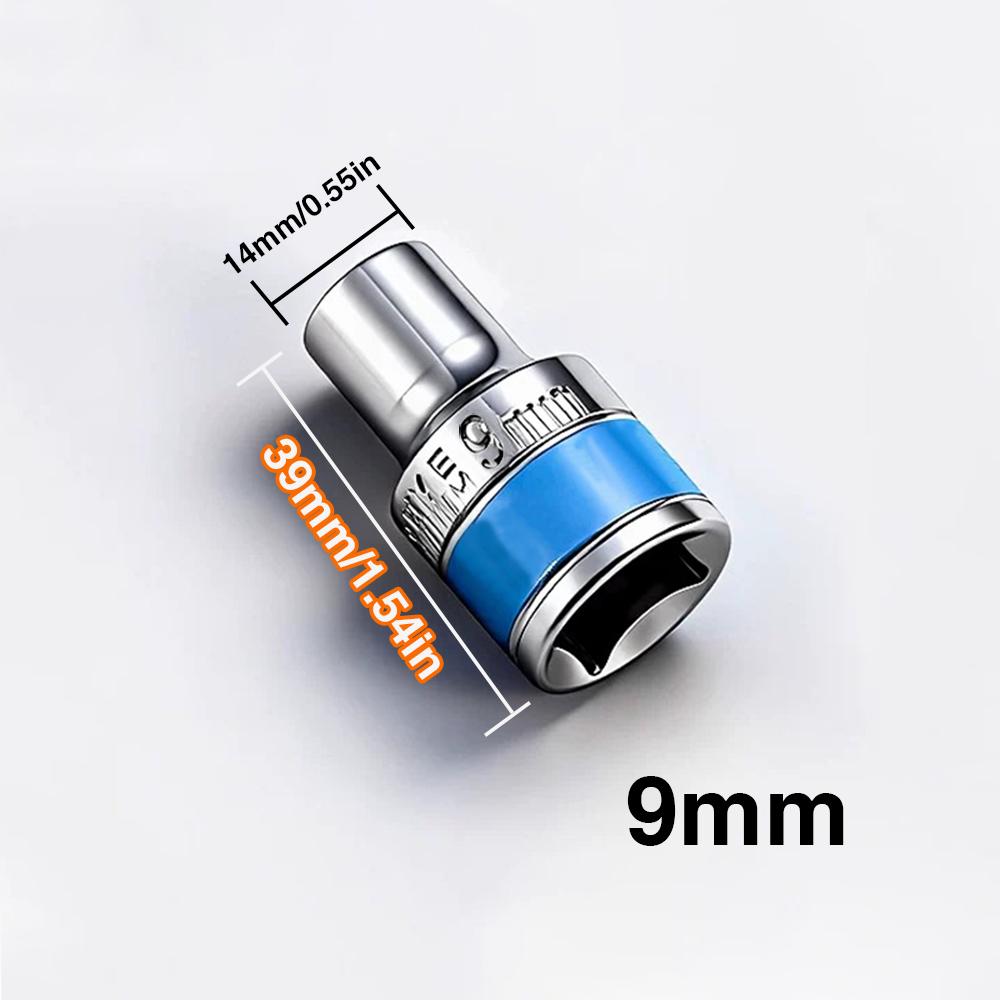 8-32mm 1/2 Drive Deep Impact Socket Set Drive Metric Wrench Socket Deep Impact Socket Pneumatic Wrench Head Tire Removal Tools