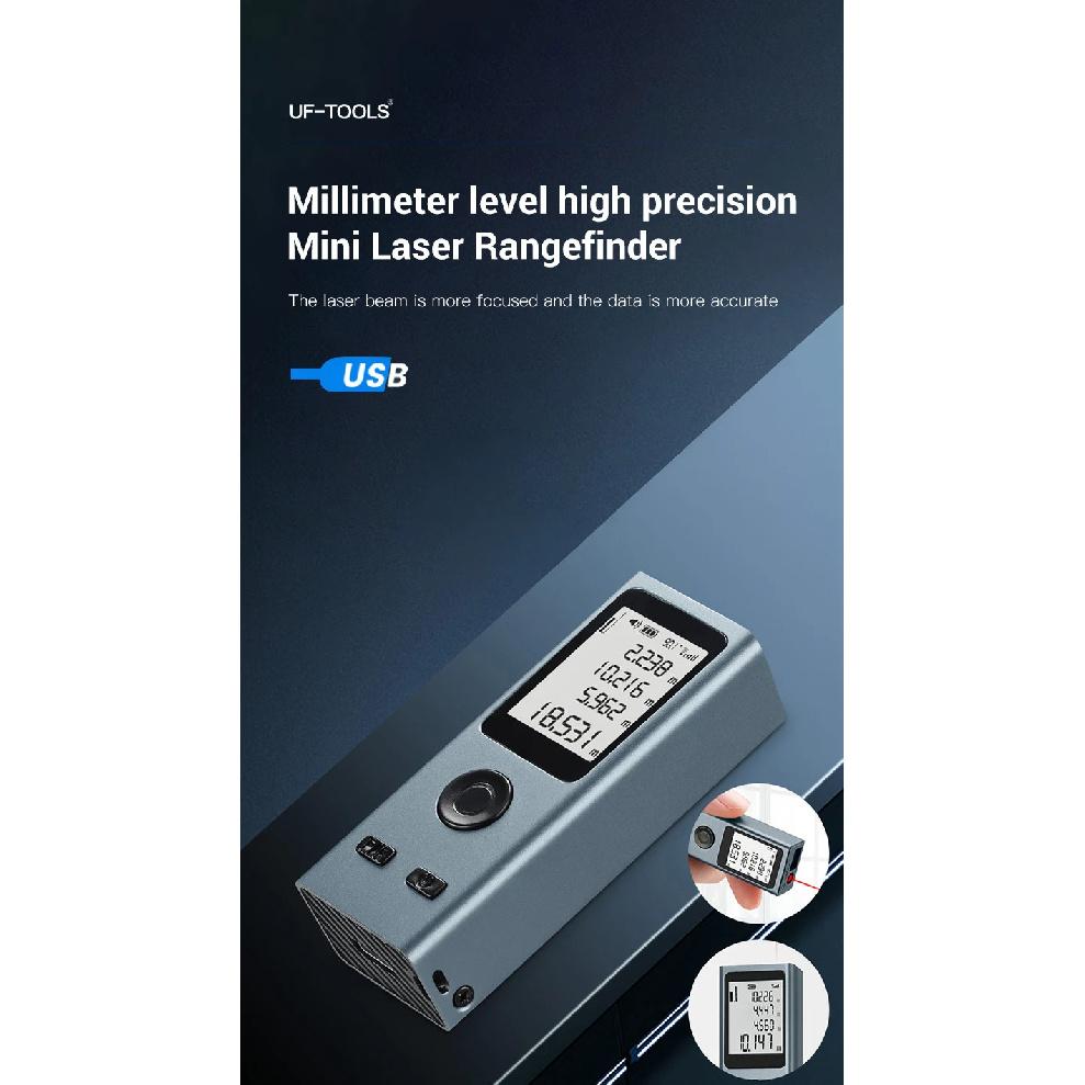 Mini Laser Rangefinder 30M High Precision Measurement Laser Distance 24g USB Rechargeable Handheld Distance Meter Smart Portable