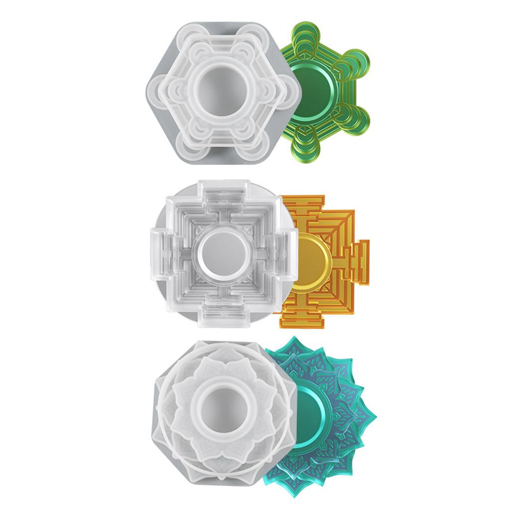 Crystal Ball Base Candle Holder Resin Molds Tray Silicone Molds for Resin Epoxy Casting Mold for DIY Candlestick Jewelry