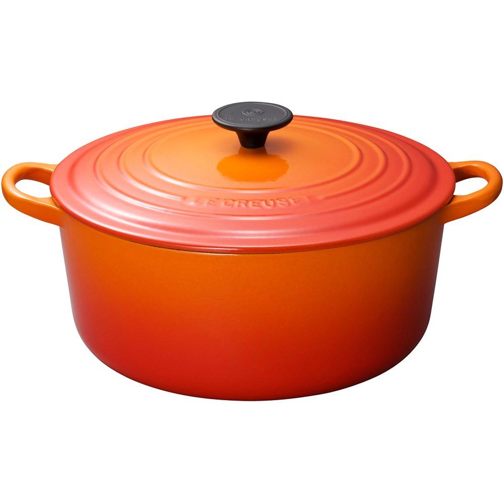 Le Creuset Cocotte Ronde, Enamel, Induction Compatible, 16cm, Orange, 2501-16-09