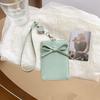 Bowknot Work Card Cover Retractable Bus ID Holders Bow Leather Card Holder  Bank Credit Card