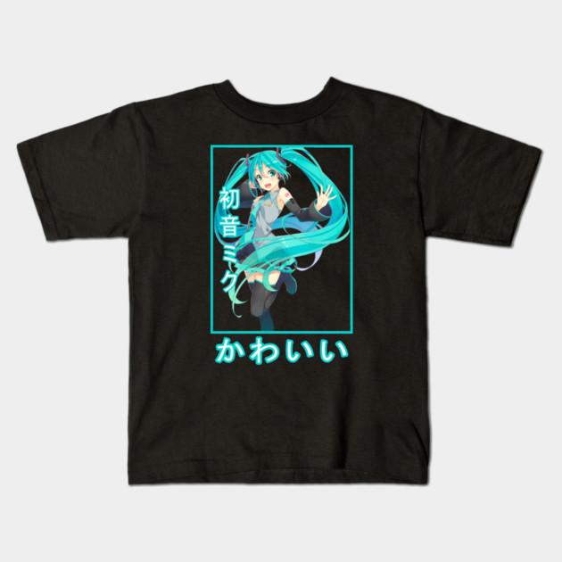Anime Hatsune Miku Graphic TShirt 100Cotton Oversized unisex Shirt Y2k Unisex Short Sleeve ONeck Women New High Quality Fashion