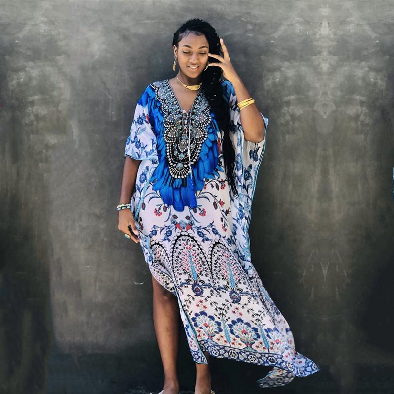 Buy 2022 Indie Folk Plus Size Kaftan 