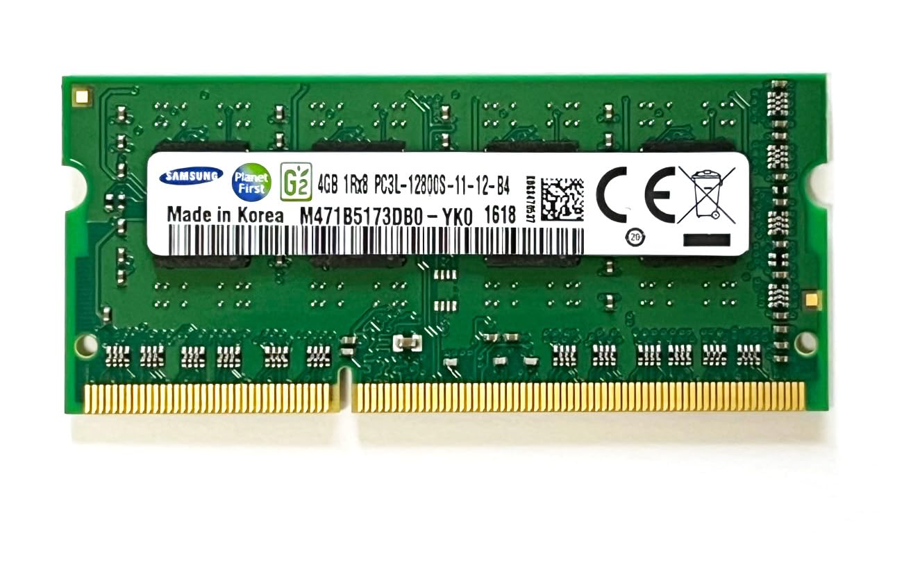

Samsung Laptop Memory 1Rx8 4GB M471B5173DB0 PC3L-12800S DDR3L-1600