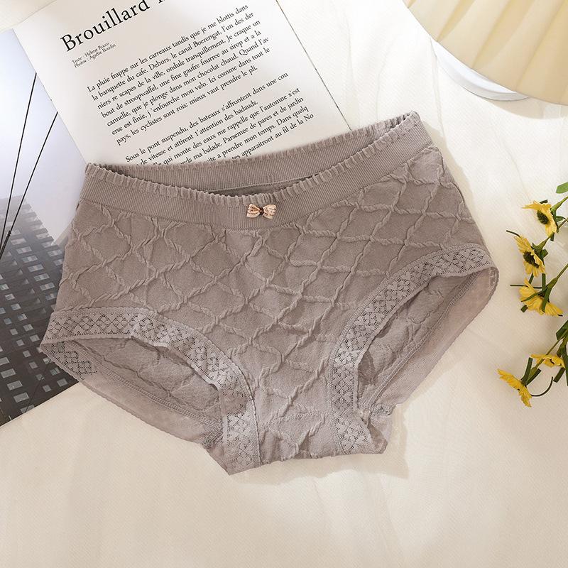 

Бесшовные трусики большого размера, облегающие бедра, с высокой талией, с дизайном для контроля живота и подъема бедер, кружевные женские трусики L светло-серый