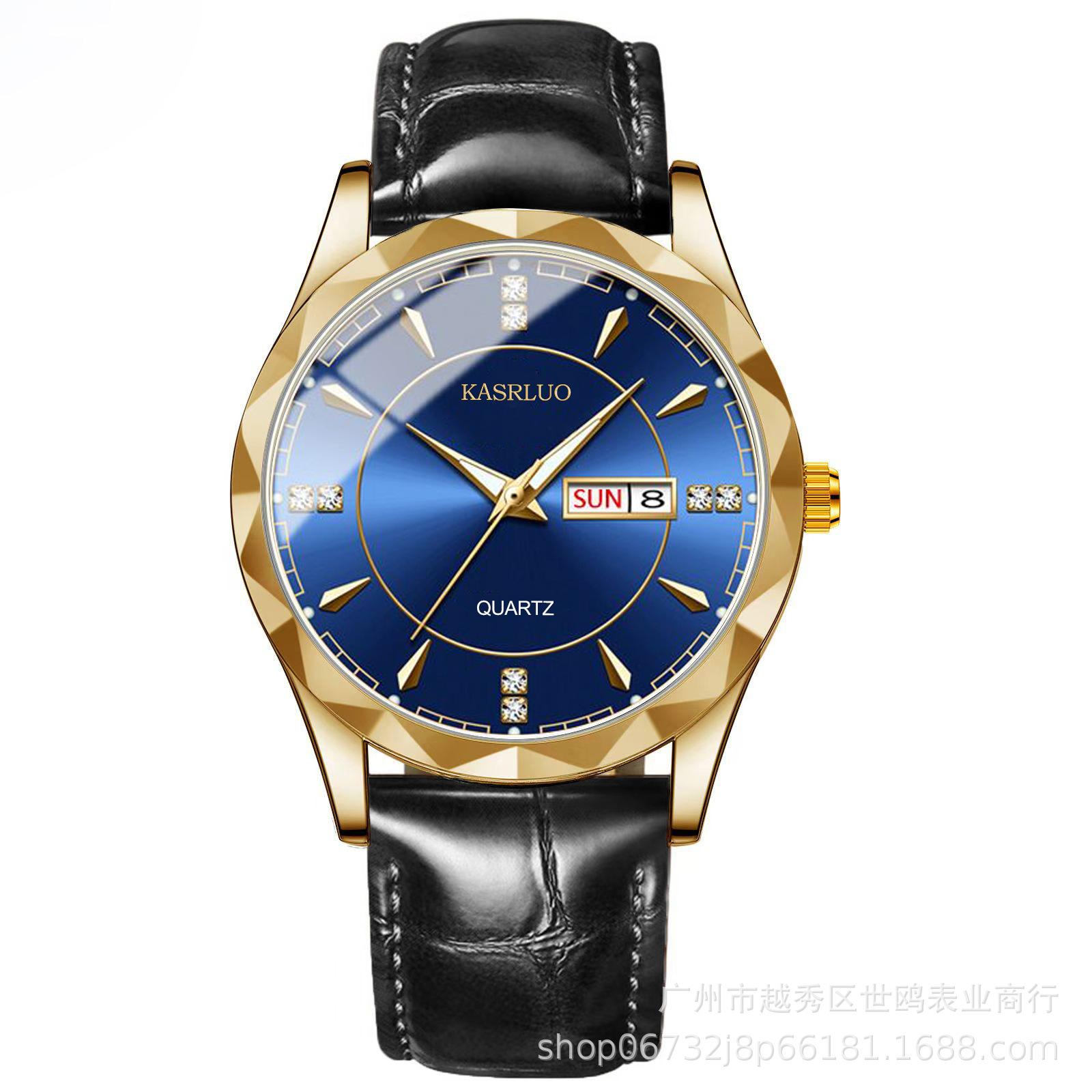 Trendy Men S Watch Men S Waterproof Stainless Steel Double Calendar Premium Quartz Watch Luminous