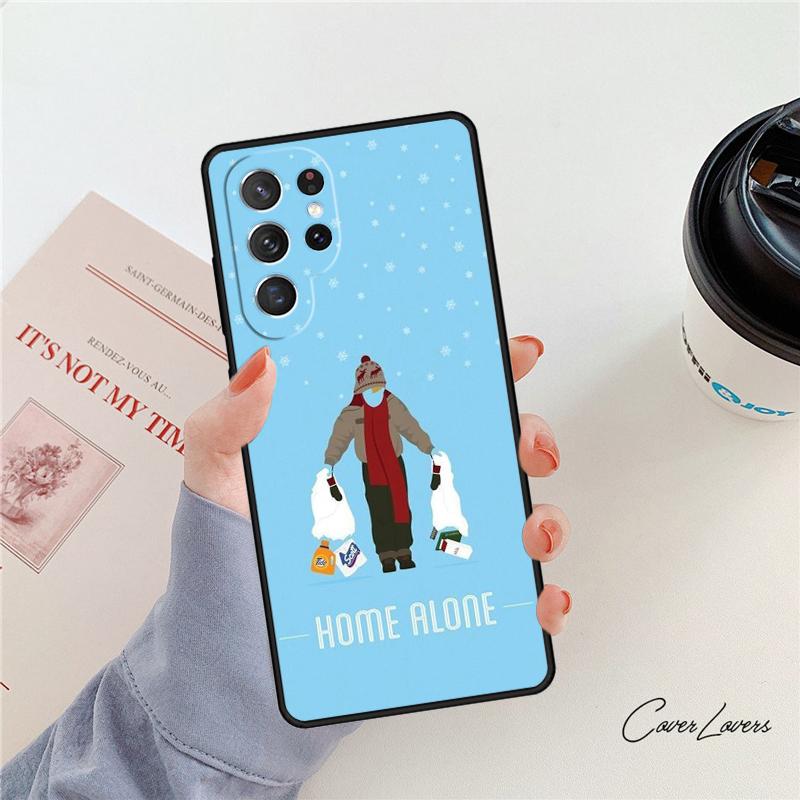 Home Alone phone case For Samsung Galaxy S24 S25 S23 S22 Ultra Note 10 20 Plus S20 S21 FE Cover