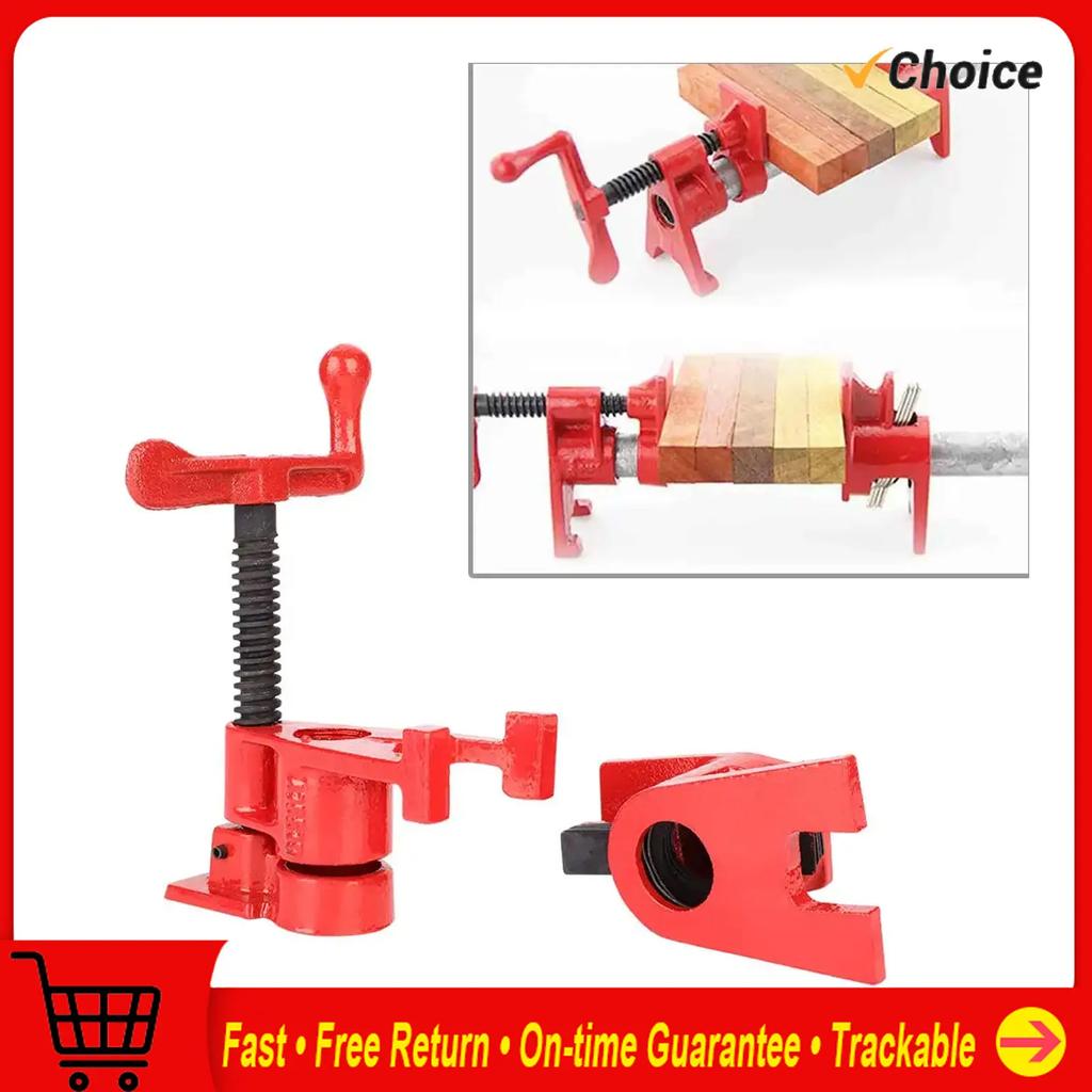 Wood Clamp 4 Set 26.5mm Quick Release Heavy Duty Wide Base Iron Wood Metal Clamp Set Woodworking Workbench