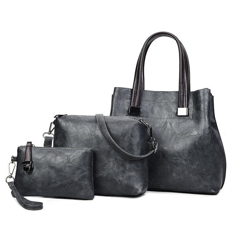 Multi-piece Set New Style Handbag Fashion Versatile Bucket Bag Shoulder Messenger Bag