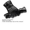 1 Paar Kunstleder-Radhandschuhe Herren Damen Rutschfest Touchscreen Fleecegefütterte Handschuhe Winter Outdoor Kaltes Wetter Winddicht Warm Dick Thermisch