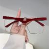 The new cat's eye large frame square flat mirror is fashionable and simple, and the eyebrow frame can be equipped with degree anti-blue glasses.