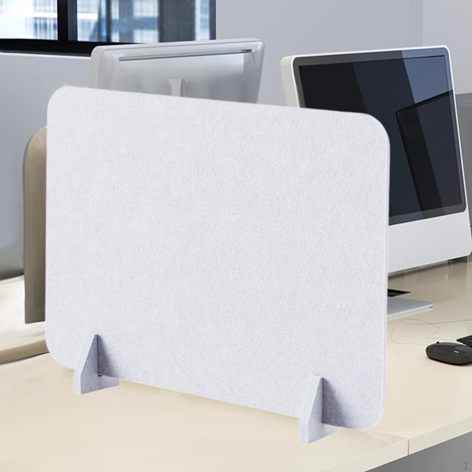 

Акустический разделитель стола, перегородка, панель конфиденциальности с опорными ножками для ресепшена серый